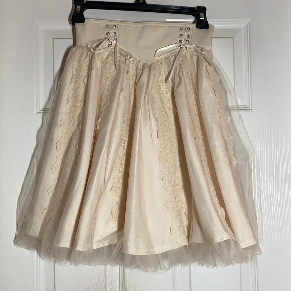 Secret Honey cream gothic Lolita skirt